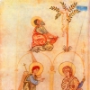 The sacrifice of Abraham,  Annunciation
